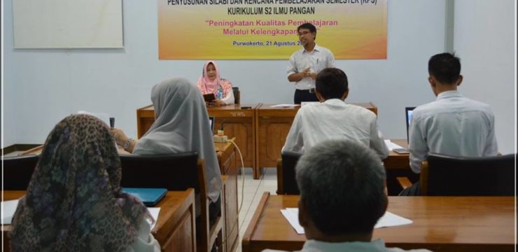 MAGISTER ILMU   PANGAN FAKULTAS PERTANIAN UNSOED GELAR WORKSHOP PENYUSUNAN SILABI & RPS