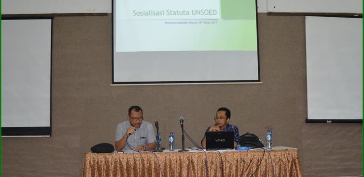 FAPERTA UNSOED GELAR SOSIALISASI PERMENRISTEKDIKTI N0. 28 TAHUN 2017