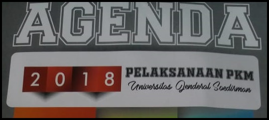 AGENDA PELAKSANAAN PKM 2018