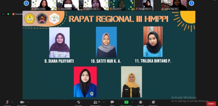 Rapat Regional III Himpunan Mahasiswa Peduli Pangan Indonesia