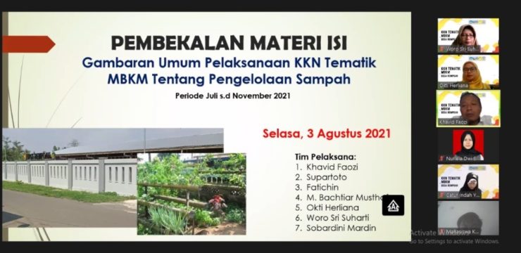 KKN Tematik MBKM Prodi Agroteknologi Menjawab Permasalahan Pengelolaan Sampah Di Desa Rempoah Kecamatan Baturraden